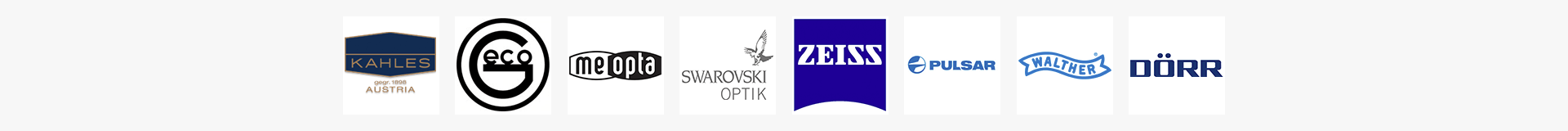 Hersteller Optik-Logozeile