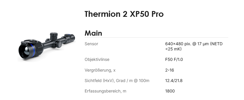 Pulsar Thermion 2 XP50 Pro_HF_Jagdwaffen_Innsbruck_Waffengeschäft